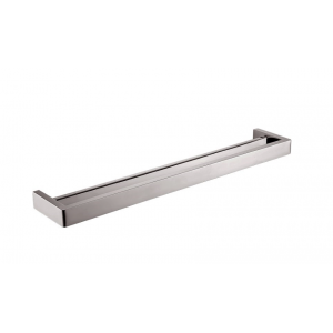 Ivano Brushed Nickel Double Towel Rail 600